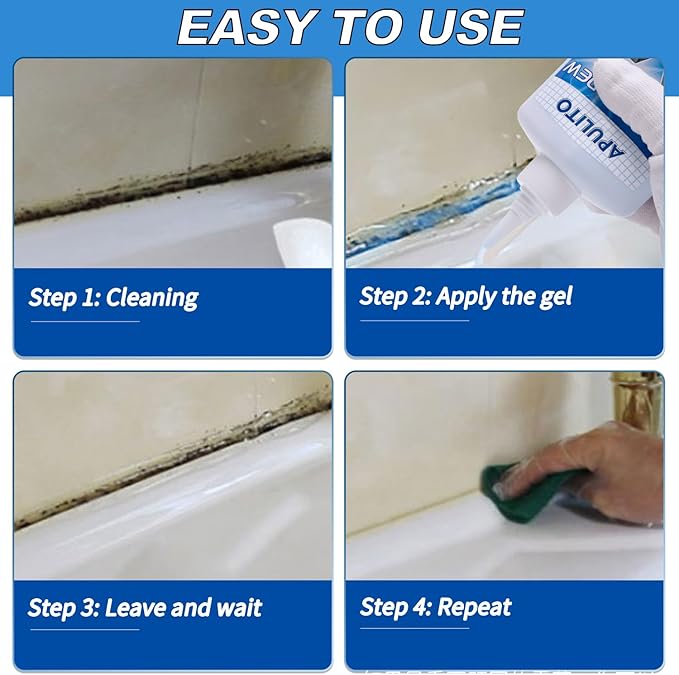 APULITO Household Cleaner Gel Cleaning Gel for Shower Bathroom Tile Sink Kitchen 10 Fl Oz (Pack of 1)