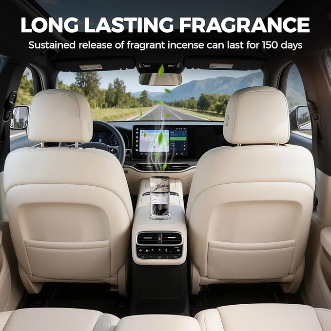 BEBAS Car Air Freshener Diffuser, Cologne Scent Essential Oil Car Diffuser, Long Lasting Automotive Air Fresheners Perfume, 160ml Car Fragrance Armotherpy Bottle for Men Women(1 Pack, Cologne)