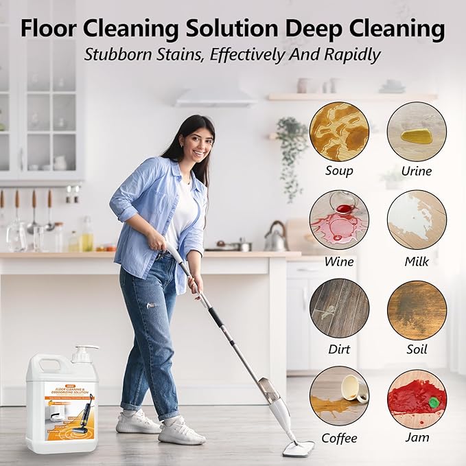 85 FL OZ Floor Cleaning Solution,Floor Cleaner for Mopping with Tineco,Deep Cleaning &Deodorizing for Roborock,Compatible with Saros Series,S8/S7 Series,Q Revo/Q Series,iFLOOR Series Wet Dry Vacuum