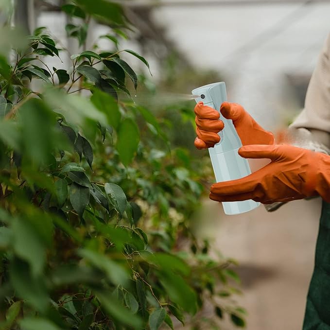 Spray Bottle for Hair (6.8OZ /200ML) Continuous Ultra Fine Mist Sprayer for Hair, Salons, Barber, Plants, Skin Care, Cleaning 2 Pack Blue