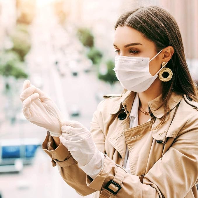 New Disposable Latex Gloves, Powder Free 100 Per Box | 1000 Case