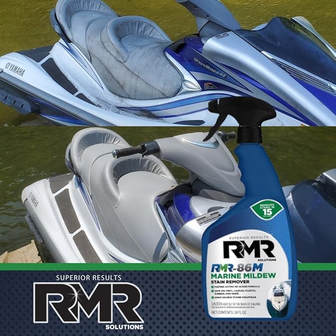 RMR-86M Marine Mildew-Stain Remover, Instantly Removes Mold Stains and Mildew Stains, Sodium Hypochlorite Formula, Less Abrasive, Easy to Use