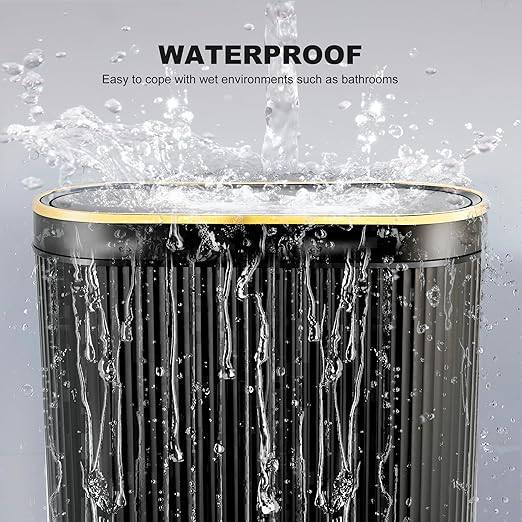 Bathroom Trash Can with Lid 3.1 Gallon Narrow Trash Can Small Plastic Trash Bin 12 Liter Rectangular Plastic Garbage Can with Press Type Lid for Bedroom Bathroom