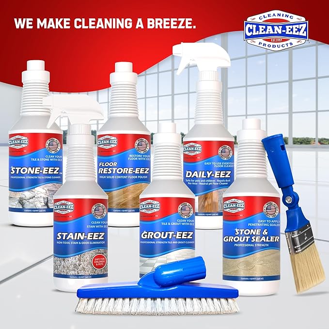 Clean-eez Ultimate Floor Restorer & Polish - Revitalize, Protect, Shine Wood, Laminate, Vinyl, Bamboo, Slate, Terracotta & More (1 Bottle)
