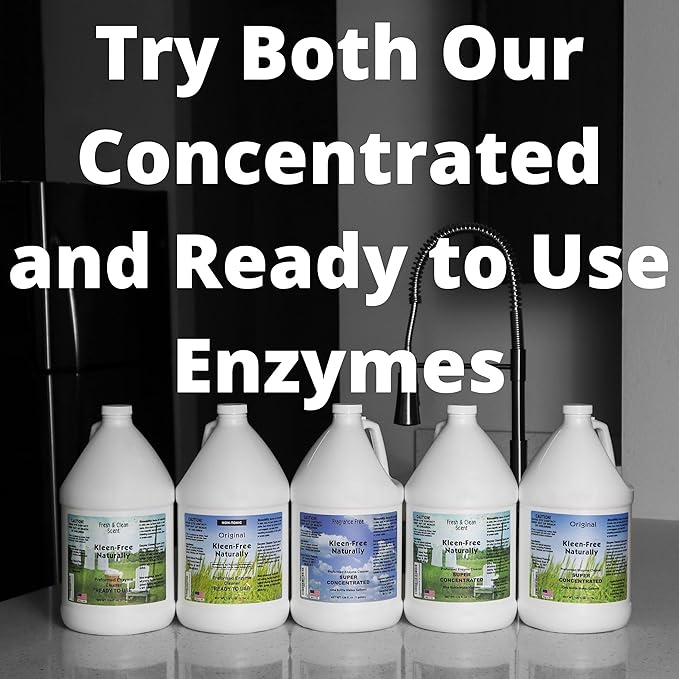 Naturally Preformed Enzyme Cleaner, Enzyme Solution, Multi-Purpose Cleaner, Laudry Additive, and More - Ready -To-Use - Fresh and Clean Scent - 128oz (1 Gallon)