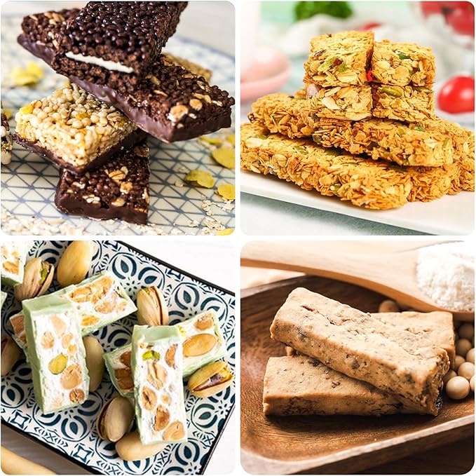 2 Pack Silicone Granola Bar Molds, 12 Cavity Rectangle Protein Bar Mold Silicone Baking Molds for Butter/Chocolate/Candy/Cereal/Energy Bars