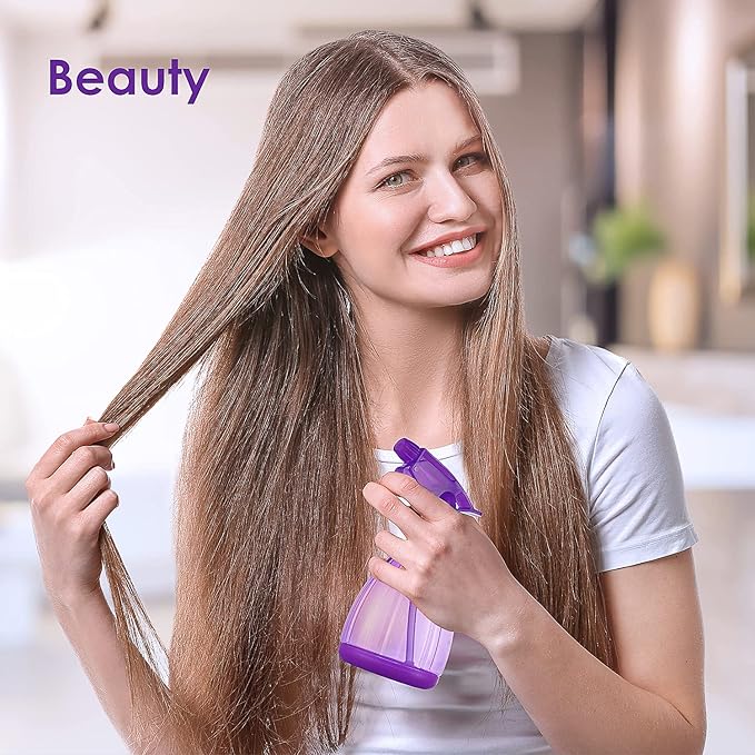 DilaBee Plastic Spray Bottles - 12oz (3 Pack) Water Spray Bottle for Hair, Gardening, Grilling & Cleaning Solution - Empty Spray Bottles for Cat - Small Spray Bottle