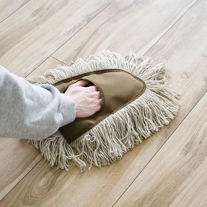 Stanley Home Products Washable Nylon Dry Mop - Removes Dust and Dirt from Surfaces and Hard to Reach Areas (Mop Head)