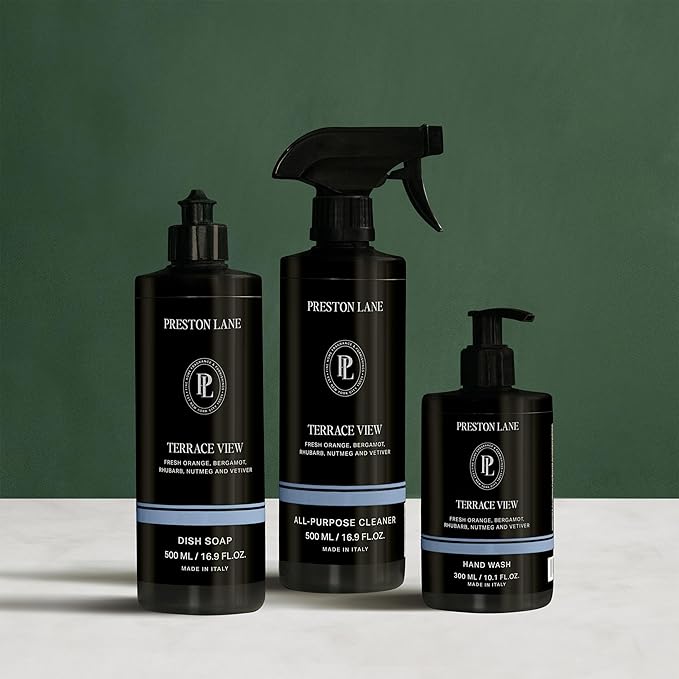 Preston Lane Kitchen Set, Hand Wash, Dish Soap & All Purpose Cleaner, Cleaning Essentials Bundle
