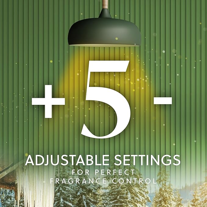 Air Wick Plug In Advanced Scented Oil,Winter Woods + Frosted Ivy,Air Fresheners for Home Long Lasting,Home Room Fresheners,Air Freshener Plug In, House Essentials for Small Spaces + Large Spaces,5 ct