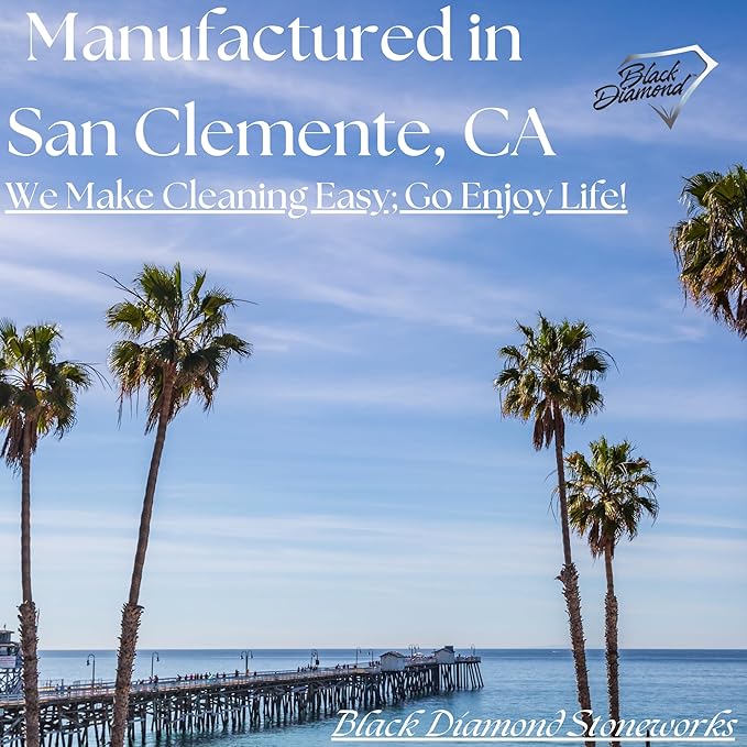 Black Diamond Stoneworks Limestone and Travertine Floor Cleaner: Natural Stone, Marble, Slate, Polished Concrete, honed or tumbled surfaces. Concentrated Ph. Neutral. (1-Quart)