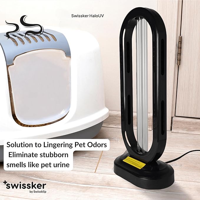 Swissklip HaloUV, Mold Remover, Home Disinfection Device, Dust Mites Remover, UV Light Sanitizer, Ultraviolet Sanitizer for Home, Room & Kitchen, Ultraviolet Light with 4 Speed Timings