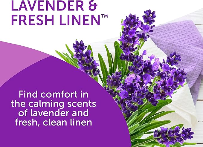 Bright Air 14 oz. Super Odor Eliminator, For Medium-Size Spaces, Lavender & Fresh Linen Scent, Case of 6, Odor Eliminator & Air Freshener, Natural Essential Oils, Lasts Up to 90 Days Each