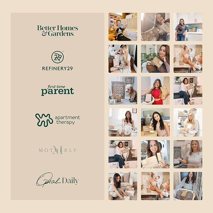 Kind Laundry Detergent Sheets with Powerful Stain-Fighting Enzymes - Biodegradable Plant Powered Eco-Friendly Laundry Soap Sheets - Home or Travel Laundry Detergent (Ocean Breeze, 32 Loads, 10 Pack)