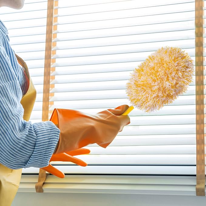 Microfiber Reusable Refills for Swiffer Hand Duster, 360 Degree Dry Duster Heavy Duty Refills, 4-Pack (Handle is Not Included) Air Dry Only