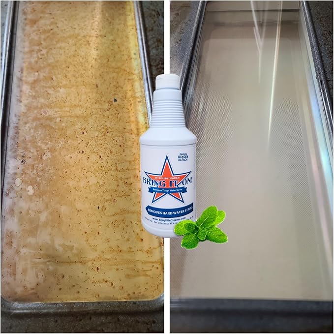 Bring It On Grout Cleaner, Hard Water Stain Remover, Remove Spots on Shower Door, Clean Tile, Fiberglass, Windows, Grout Lines Cleaner 16 Ounce