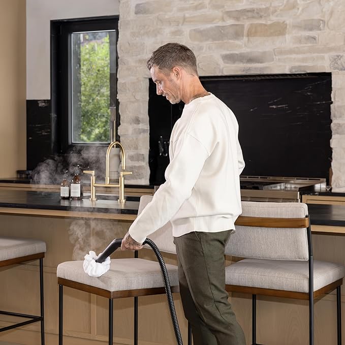 Dupray Large Rectangle Bonnets – Reusable Microfiber Steam Cleaner Pads, Heavy-Duty Steam Mop Accessories for Deep Cleaning Floors, Tiles, Grout, Walls, Kitchen Surfaces – Pack of 5