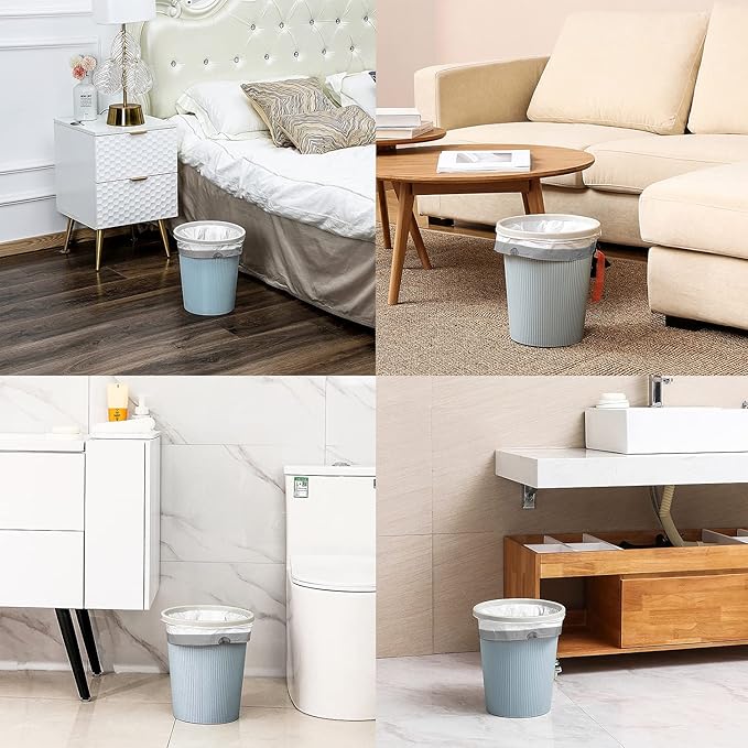 FORID Small Drawstring Trash Bags - 2.6 Gallon White Garbage Bags 240 Count, Durable & Thick Bags, Multipurpose Use