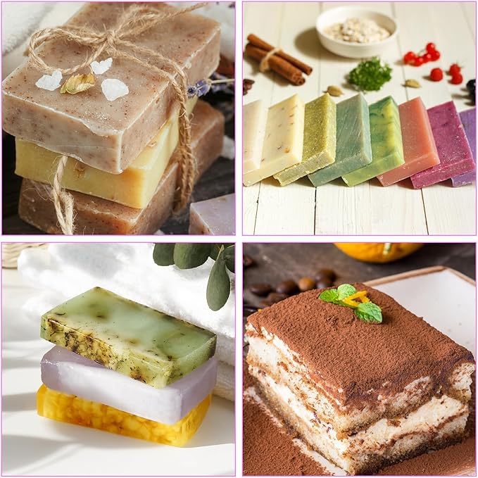 10 Pack Silicone Soap Molds, 6 Cavities Rectangle Silicone Soap Mold, Great for Homemade Craft Soap Bar Mold, DIY Chocolate Molds, Cake Molds & Ice Cube Trays - Just Pop Out (Purple)