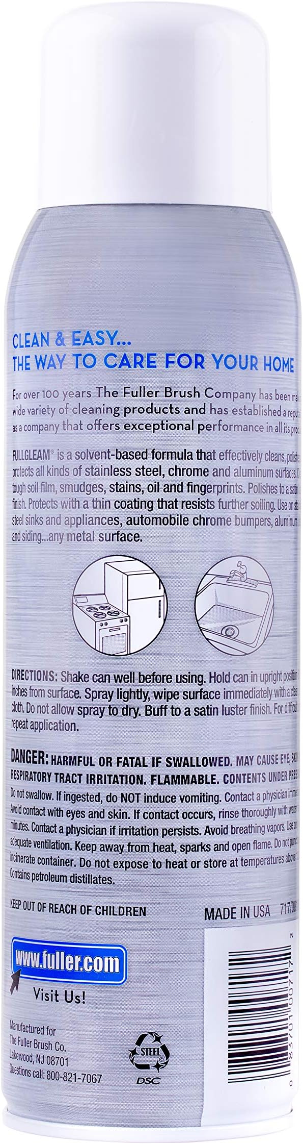 Full Gleam Stainless Steel Cleaner (Pack of 2)
