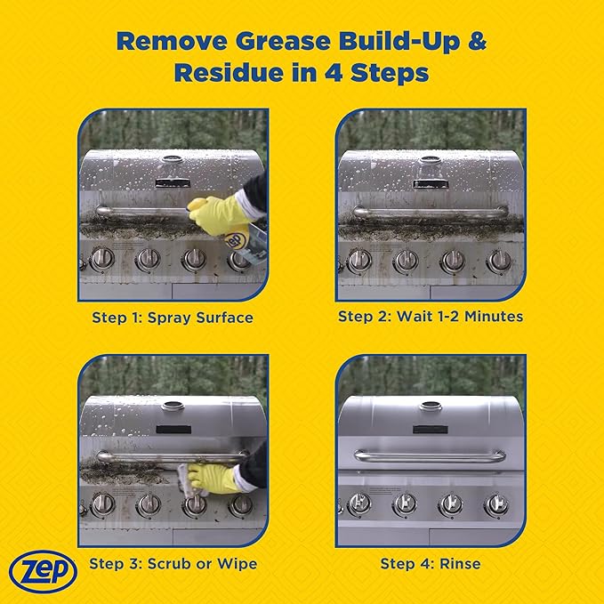 Zep Fast 505 Cleaner and Degreaser - 32 Ounce (Case of 12) - ZU50521 - Great for Grills, Plastics, Metal, and More!