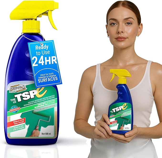 TSPE Cleaner Spray – 500ml Eco-Friendly No-Rinse Degreaser for Walls, Wood, Cabinets & Paint Prep – Phosphate-Free TSP Alternative – Biodegradable, Septic Safe, Non-Toxic Cleaning Solution