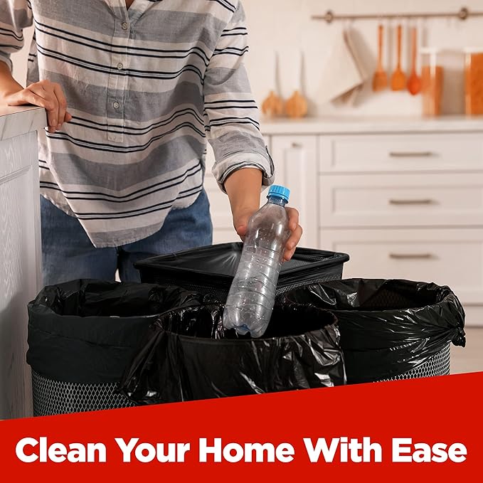 ToughBag 30-33 Gallon Trash Bags Heavy Duty, 32 x 38" Black Garbage Bags (250 COUNT) – 30+, 32 Gallon Trash Bags - Made In USA