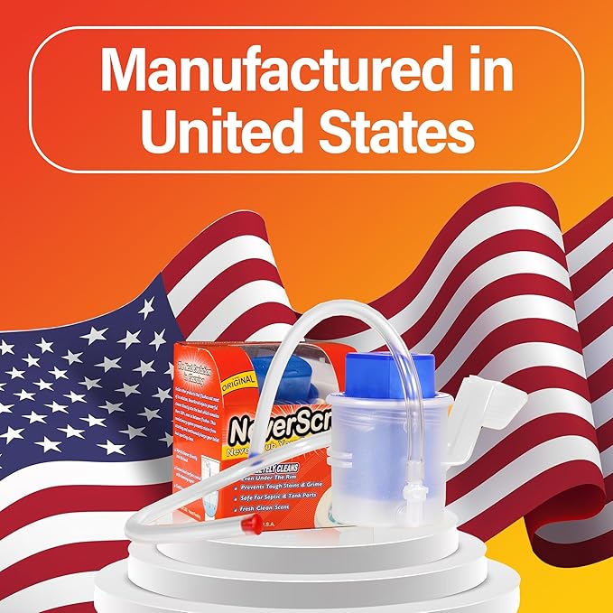 Self Cleaning Toilet System Replacement Cartridge, 1.65 oz, Lasts Up to 3-5 Months Continuous Toilet Bowl Cleaning - 6 Pack