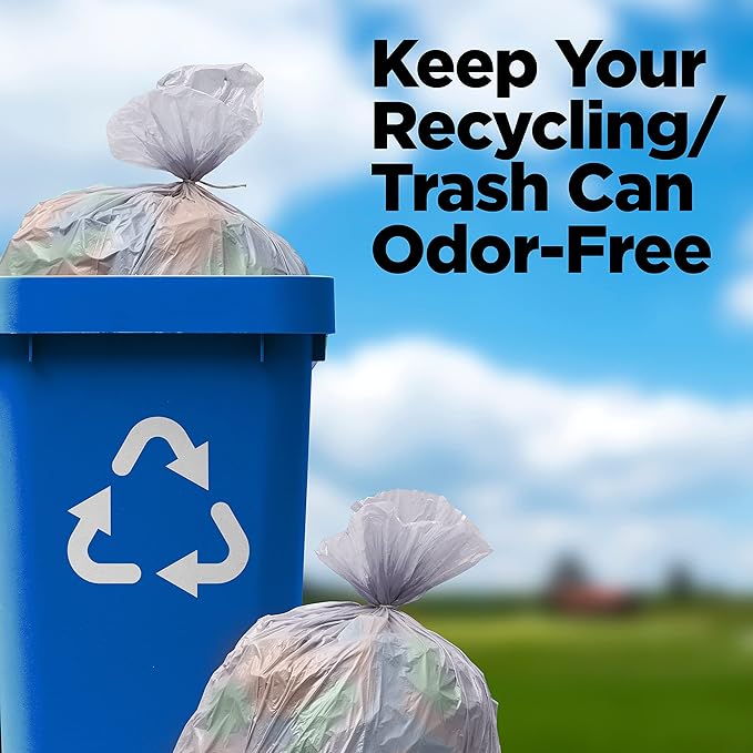 ToughBag 40-42 Gallon Trash Bags, 2.5 Mil Contractor Bags, Heavy Duty Large Trash Can Liners, Recycling Trash Bags, 33 x 48" (50 COUNT/CLEAR) - Made in USA