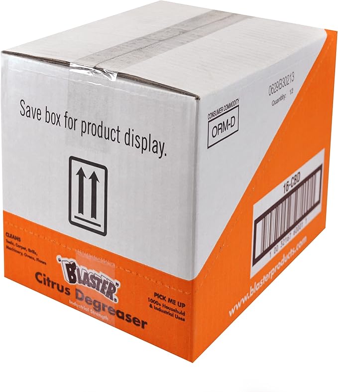 B'laster 16-CBD-12PK Powerful Citrus Based Degreaser - 11-Ounces - Case of 12