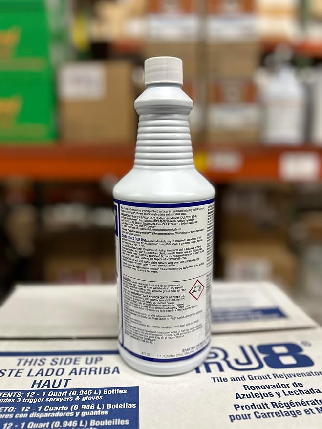 SPARTAN RJ8 Bathroom Cleaner 32oz Bottle Case of 12