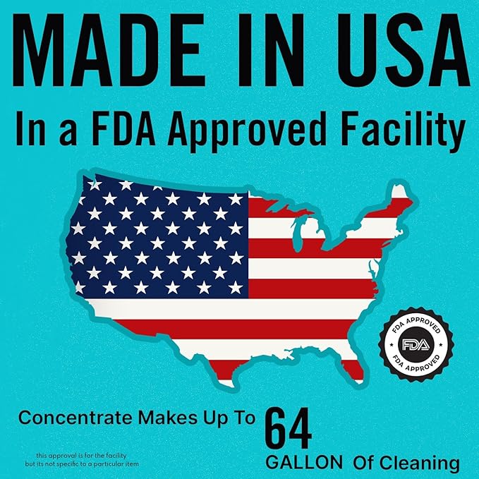 Multi-Purpose Probiotic Enzyme Cleaner, Made in USA - Pet Stain and Odor Remover - Concentrated - Professional & Home Strength Drains, Floors, Bathrooms, Toilets Trash Can, (1 gallon, Fresh fragrance)