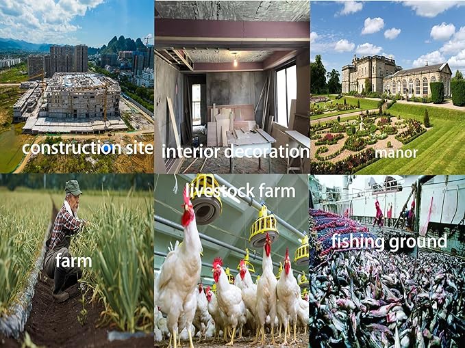 48 gallon heavy duty trash bags, 39.37x47.24 inches, black, extra strong construction & yard bags for commercial, industrial, garden waste, leakproof & puncture resistant(30 pieces)