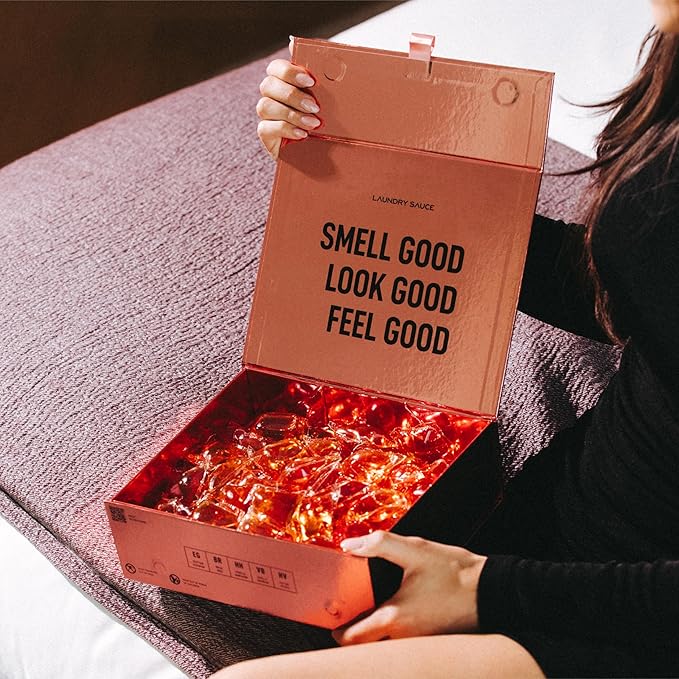 Laundry Sauce - Signature Bundle Egyptian Rose, Scented Laundry Detergent Pods & Scent Booster, Fabric Softener, Dryer Sheets, Fabric Protection, Essential Oils, Long Lasting Luxury Fragrance