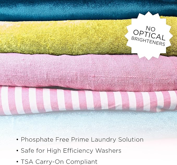 WashEZE Travel Friendly Laundry Detergent Soap Sheet-No Scent (20 Loads of Laundry) Laundry Sheets are More Efficient Than Powders Pods Pacs or Liquids TSA Compliant