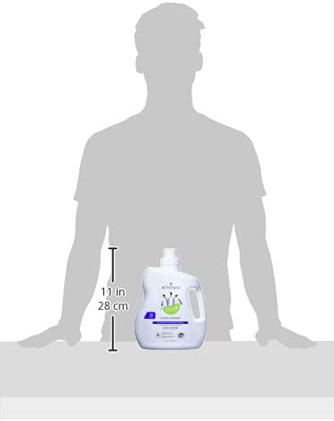 ATTITUDE Liquid Laundry Detergent, EWG Verified, HE Compatible, Plant-Based & Vegan, Natural Laundry Soap, Mountain Fresh Scent, 40 Loads, 67.6 Fl Oz