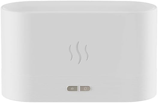 Modern Portable EmberAire Cool Mist Faux Fire Humidifier (WHITE)