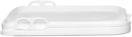 House Naturals 5 Gallon Food Grade Made in USA Plastic Bucket with lids, (Pack of 3) (Clear Square Buckets)