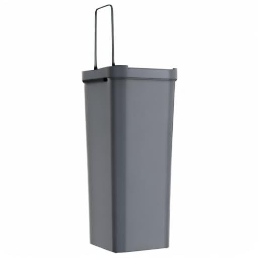 iTouchless Prime 13.2 Gallon Sensor Kitchen Trash Can with Lid, Durable Dent-Proof, Slim and Space-Saving, Automatic Trashcan Wastebasket for Home, Office, Business, Garage, Living Room, Gray Plastic