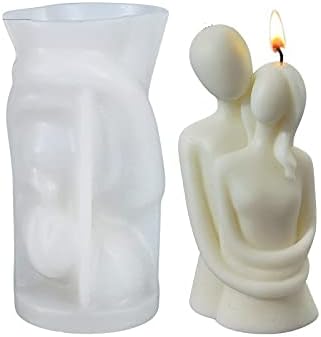 Love Couple Portrait Candle Silicone Resin Mold - DIY Aromatherapy Decoration