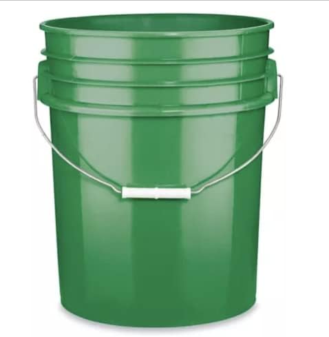 House Naturals Green Food Grade Buckets pails, 5 Gallon and 1 Gallon with Lids, BPA Free (Pack of 4) Made in USA
