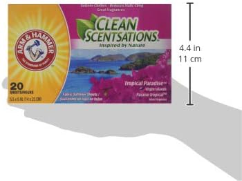 ARM & HAMMER Fabric Softener Sheets, 20 sheets, Tropical Paradise