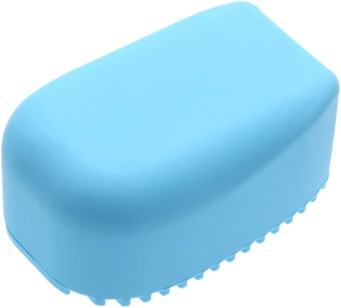 Homoyoyo Candy Color Thick Silicone Laundry Brush Handheld Scrubbing Tool for Clothes Washing Portable Washboard Cleaner Suitable for Home and Travel