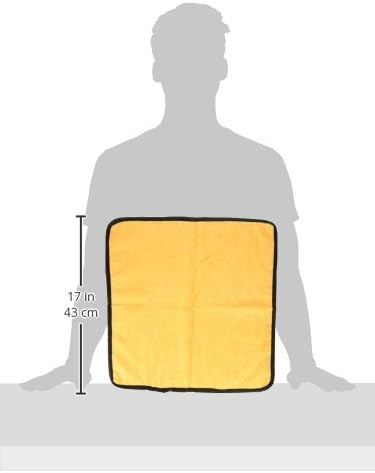 Chemical Guys MIC 506 03 Professional Grade Premium Microfiber Towels, Gold (16 Inch x 16 Inch) (Pack of 3) - Safe for Car Wash, Home Cleaning & Pet Drying Cloths