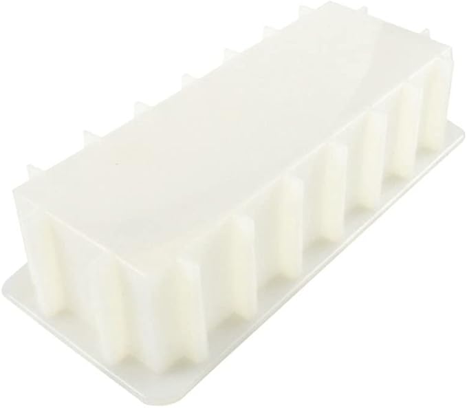 TUKE Large Soap Loaf Mold Silicone for Homemade Swirling Soap Making Supplies 1.2L Non-Stick Silicone Baking Mold