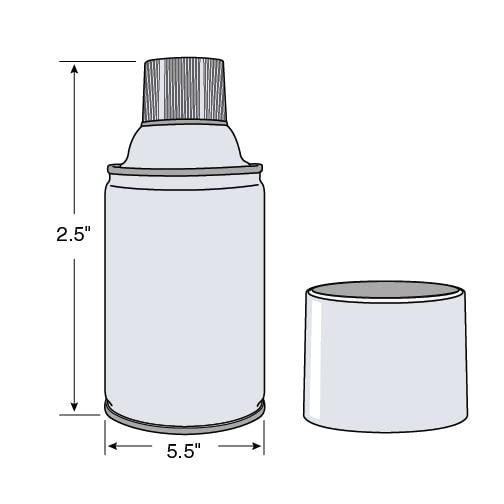 Hospeco Health Gards Very Vanilla Metered Aerosol Air Freshener, 7 oz Can (Case of 12), Hospeco 07915,H4348, Vanilla