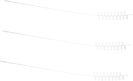 PartyKindom 3pcs Dryer Vent Cleaning Kit Washer Drum Brushes Laundry Brush Set for Washing Machine and Bristles Extended Reach