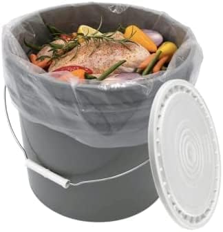 5 Gallon Bucket with Liner Bags for Marinating and Brining, Food Grade, BPA Free, Made in USA