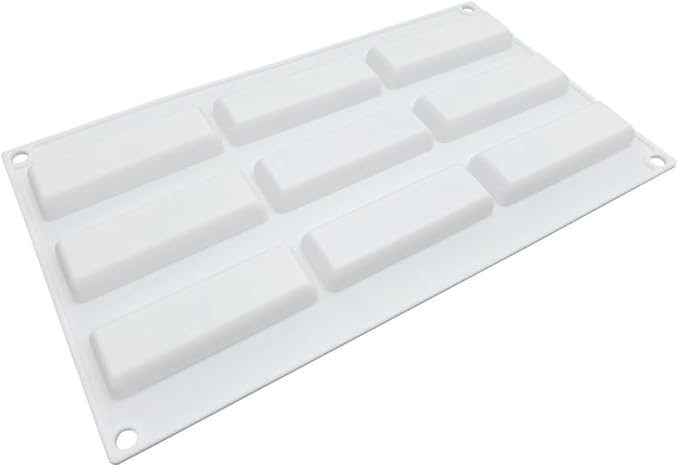 Silicone Mold Chocolate Decorating Mould DIY Cake Mousse Molds Baking Accessories Reusable Tools (Rectangle G_11.6 X6.8 X0.4inch)