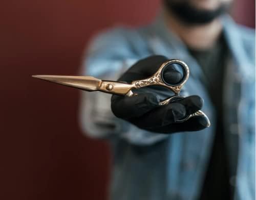 LW Concept - Black Nitrile Examination Gloves - Latex & Powder-Free, Disposable, Strong, Healthcare, Food Handling (Medium)